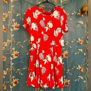Hawaiian Print Forever 21 Mini Dress